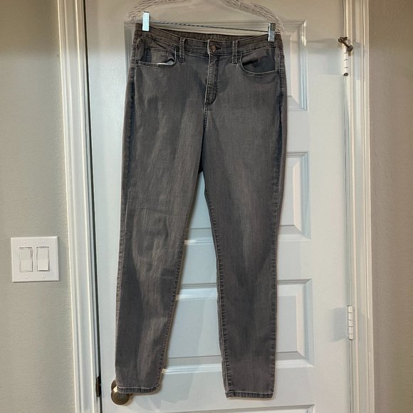 Universal Thread women's high-rise skinny gray stretch jeans - Picture 1 of 2